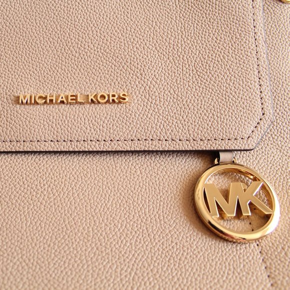 Michael Kors Hayes Leather Backpack Bisque Authentic - Picture 3 of 8